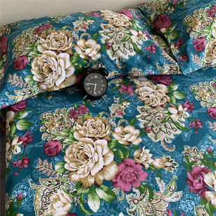 老粗布床单纯棉田园风全棉加厚不起球防滑炕单床笠三件套帆布布料