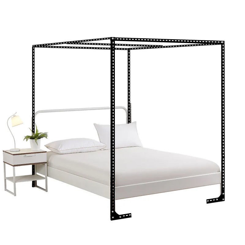 卧室蚊帐支架 落地加粗不锈钢管蚊帐杆子架子配件床架家用双人床