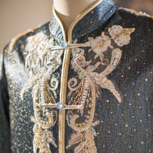 男装秀禾服2024新款中式新郎结婚高级礼服男士婚服大码唐装婚秀和