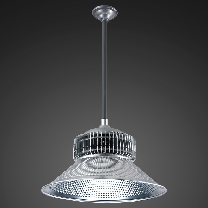 鳍片led工矿灯厂房吊灯工厂车间工业照明仓库天棚灯100瓦200W超亮