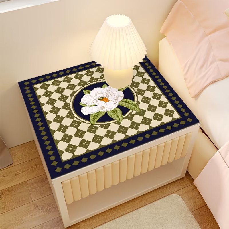 小清新家用牀头柜防水垫冰箱微波炉防尘垫滚筒洗衣机矽藻泥桌垫