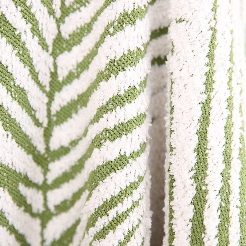 积屋绿色树叶沙发盖布四季通用万能全包植物花卉布艺北欧沙发巾,居家布艺,沙发垫,淘宝优惠券,粉丝福利购,淘宝优惠卷