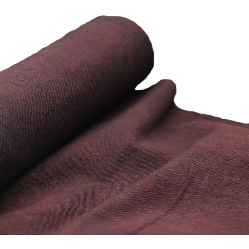 倚山人手工纯棉老粗布土布薯莨蓝染草木染复古做茶席窗帘diy面料