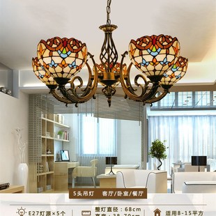 客厅吊灯灯饰百搭乡村田园卧室餐厅灯 铁艺欧式 欧美式 简约风格