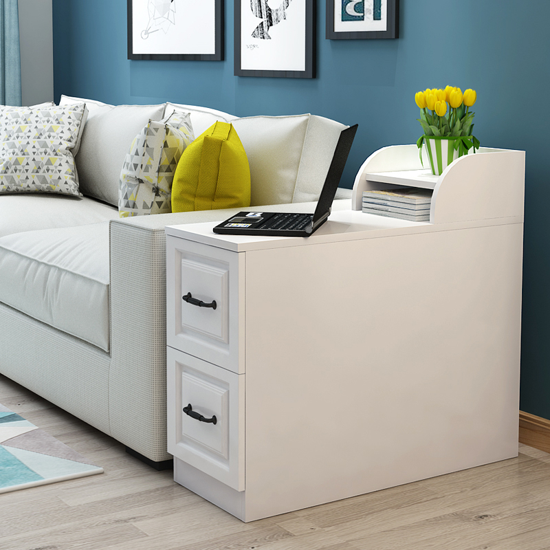 可移动边几轻奢角几沙发边柜侧边柜窄桌客厅北欧储物柜小型扶手柜