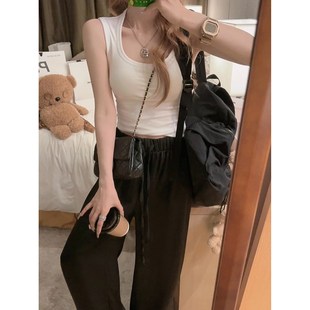 宽肩带显瘦U领背心吊带 遮斜方肌 遮副乳 Yukiss