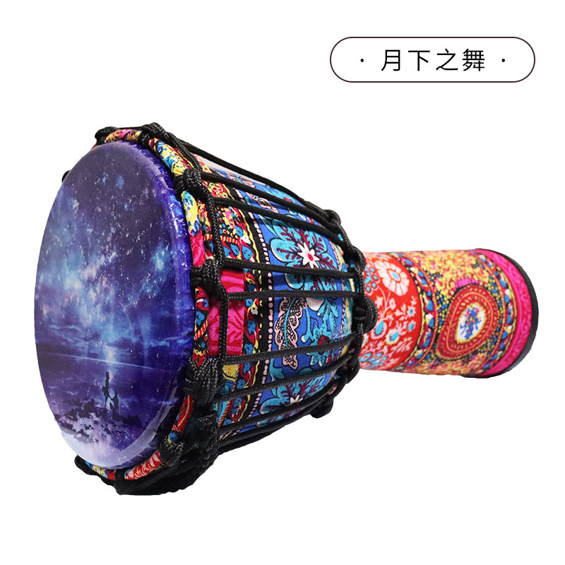 非洲鼓幼儿园8寸丽江手鼓儿童初学者入门轻质带绳PVC手拍鼓乐器