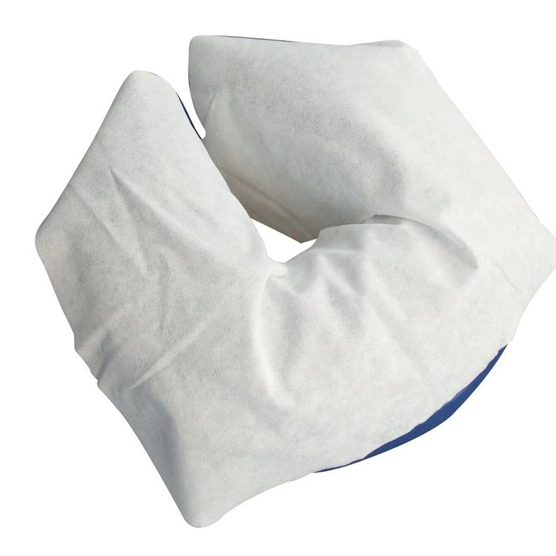 全棉一次性头垫巾洞巾孔巾美容院按摩床趴巾枕巾心形U型孔包邮