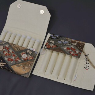 知秋家 一叶知秋 钢笔 笔帘 【枫之鹤语】 手作 西阵织 文具