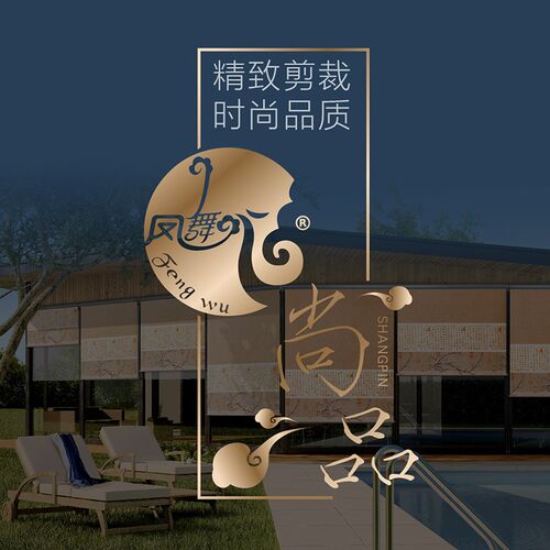 凤舞黏贴式卷帘窗帘免打孔弹簧升降卷拉式办公室浴室厨房阳台遮光