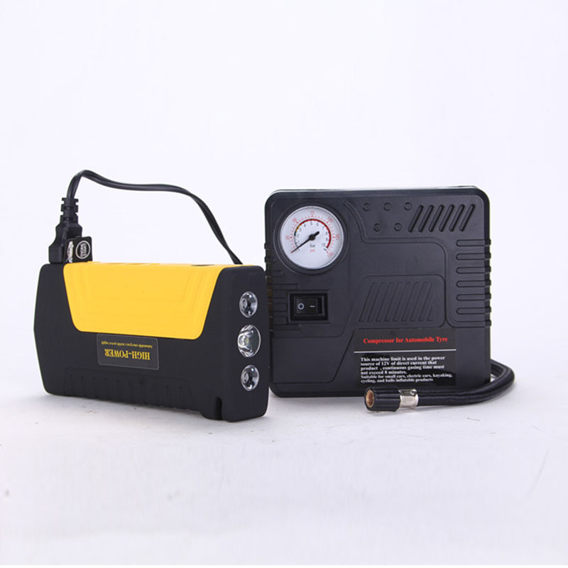 车载汽车电动打气机 打气筒打气泵车用打气机车载可携式打气机