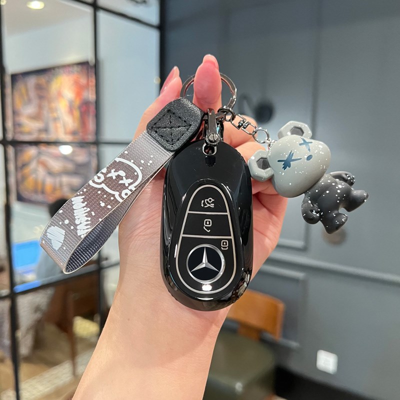 适用于奔驰glc300钥匙套e300l壳a200车c200l glb220 gla200 c260l