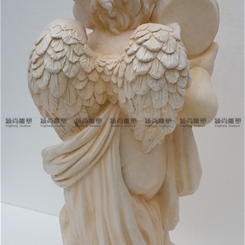 欧式男孩天使扛罐流水喷泉加湿器水景水池鱼池装饰品站立人物摆件