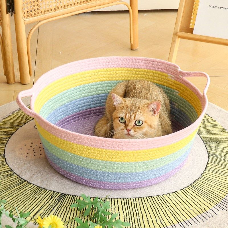 藤编网红大猫窝一体猫抓板四季通用宠物床窝耐抓耐磨编织窝可水洗,宠物/宠物食品及用品,猫窝/屋/帐篷/沙发,淘宝优惠券,粉丝福利购,淘宝优惠卷