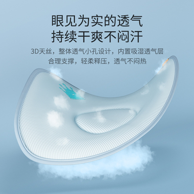婴儿枕头云片枕新生儿夏季吸汗透气平枕巾宝宝定型枕四季通用枕巾
