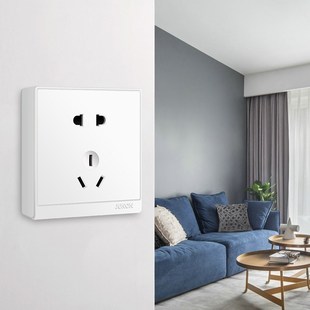俊朗明装插座超薄开关面板多孔一开五孔十孔家用明线118型墙壁16a