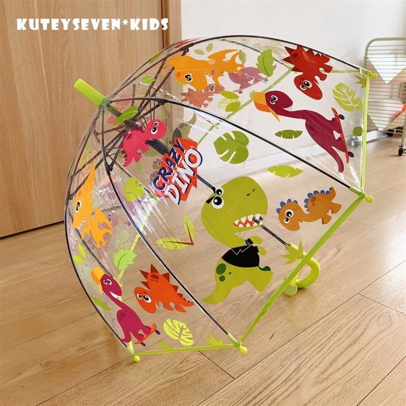 儿童恐龙雨伞霸王龙男童小号拱形可爱2岁超轻透明网红半自动长柄,婴童用品,儿童雨伞/防晒伞,淘宝优惠券,粉丝福利购,淘宝优惠卷