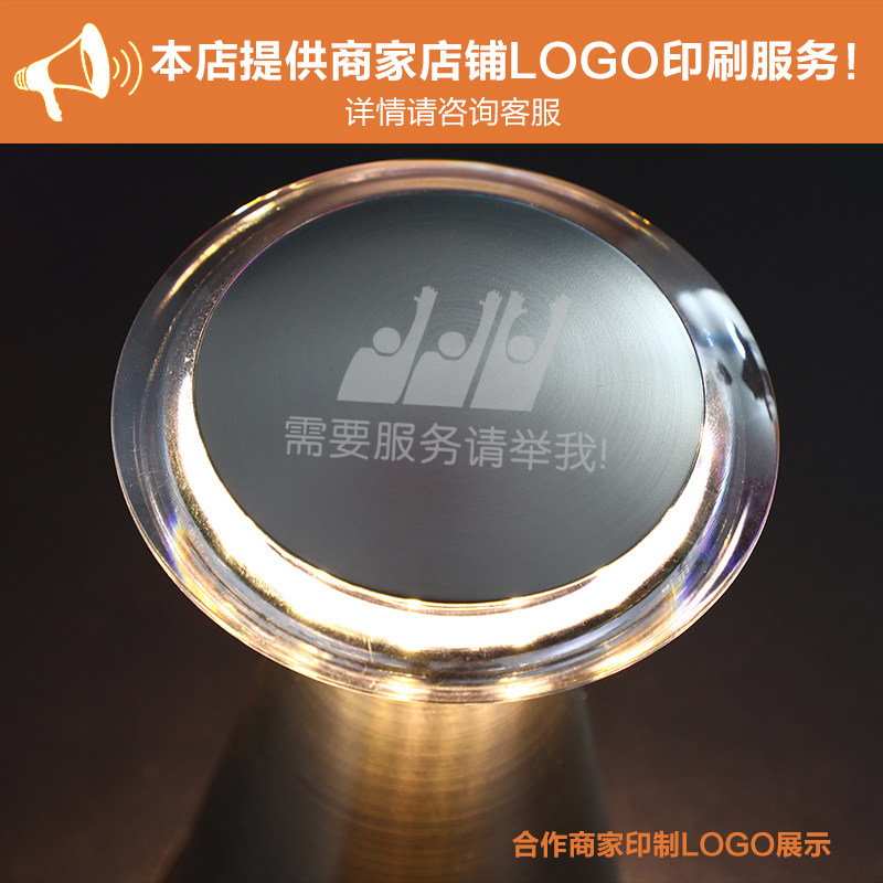 LED充电酒吧台灯创意天使蘑菇小夜灯触摸感应调光氛围灯酒吧桌灯