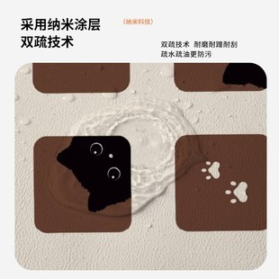 脚垫家用免洗皮革可裁剪地毯 LABUBU卡通地垫入户门大门口进门换鞋