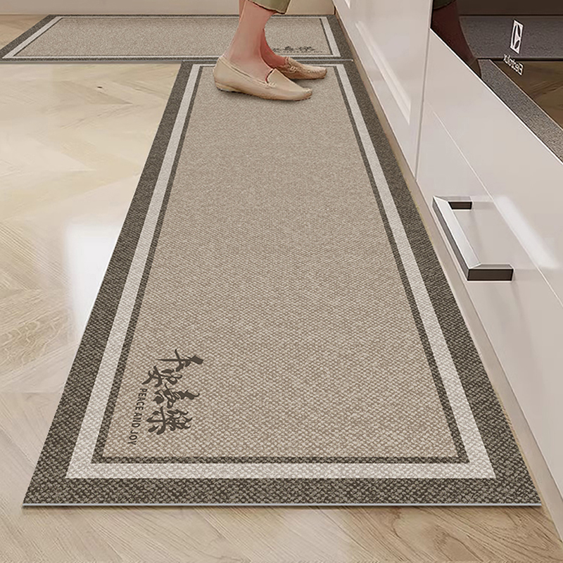 厨房专用地垫防水防油2023新款免洗可擦加厚防滑进门脚垫防脏地毯