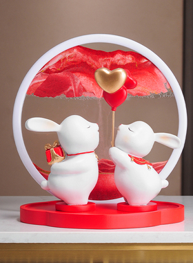 结婚礼物送新人新娘闺蜜姐姐妹礼物创意客厅流沙画摆件婚房装饰品