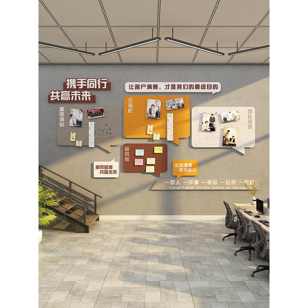 办公室墙面装饰司员工风采展示毛毡板企业文化形象公告通知栏布置,3C数码配件,USB多功能数码宝,淘宝优惠券,粉丝福利购,淘宝优惠卷
