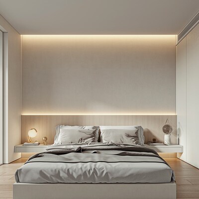 企艺 床头灯带嵌入式线形灯铝合金槽背景墙rgb智能氛围led线条灯