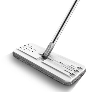 博生平板拖把通用把盘不锈钢杆懒人家用免手洗拖地神器配件送拖布