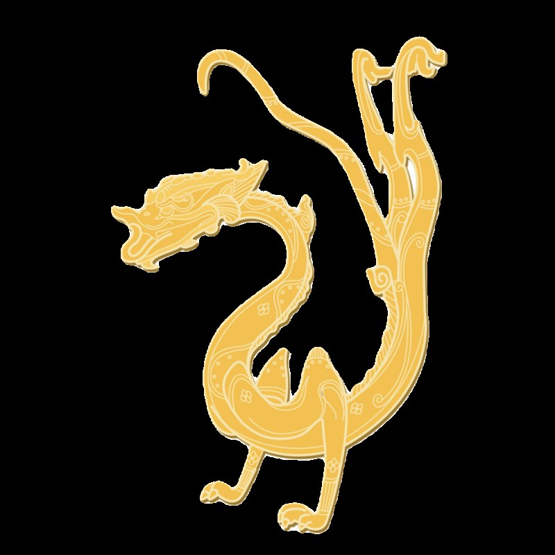 鎏金铁芯铜龙中国风冰箱贴金属磁吸博物馆文创旅游纪念古风礼物