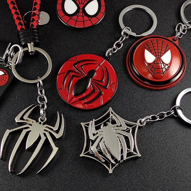 蜘蛛侠周边钥匙扣复联钢铁侠金属标志汽车钥匙链男女书包挂件挂饰,节庆用品/礼品,钥匙扣,淘宝优惠券,粉丝福利购,淘宝优惠卷