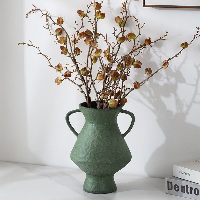 景德镇陶瓷花瓶摆件客厅插花高级轻奢复古新中式无孔家居装饰品