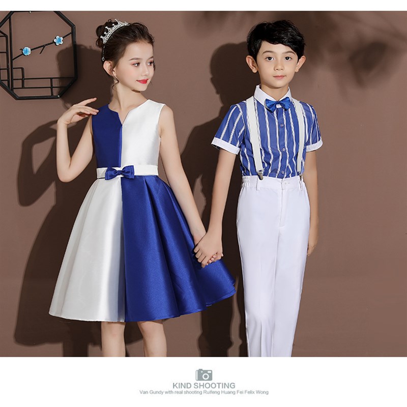 六一儿童节大合唱演出服中小学生主持人男女诗歌朗诵舞蹈表演服装