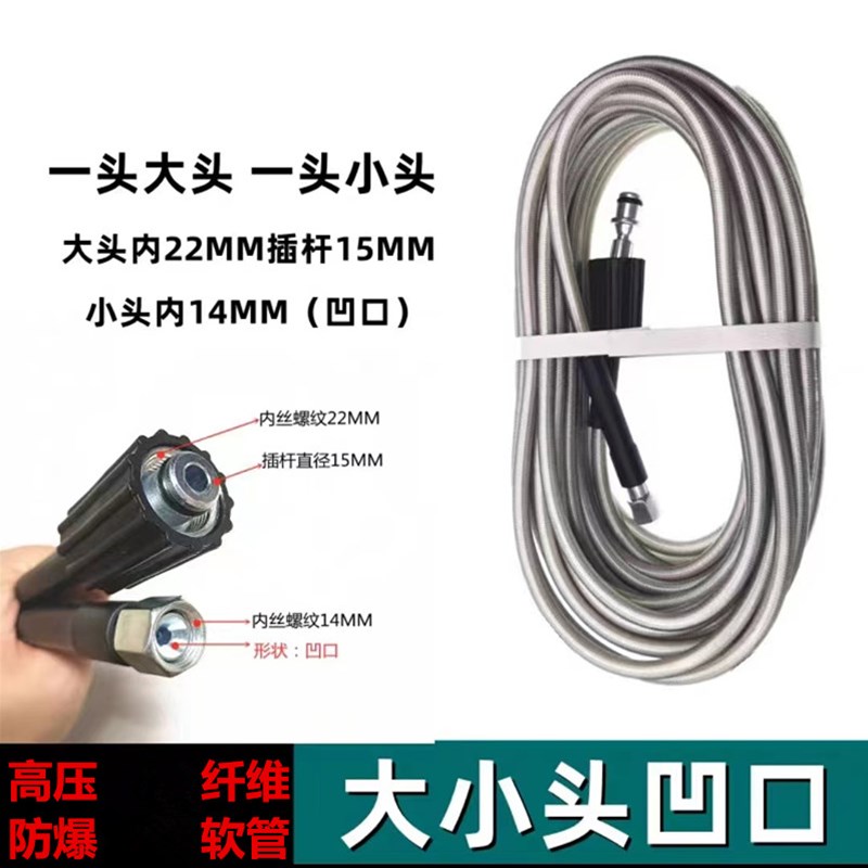 洗车机专用高压出水管防爆高压软管指南车家用手提式清洗刷车神器