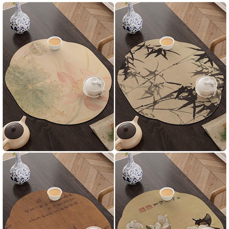 中式禅意茶席茶台吸水垫茶道专用桌旗茶杯沥水垫干泡杯垫茶具配件,居家布艺,茶席,淘宝优惠券,粉丝福利购,淘宝优惠卷