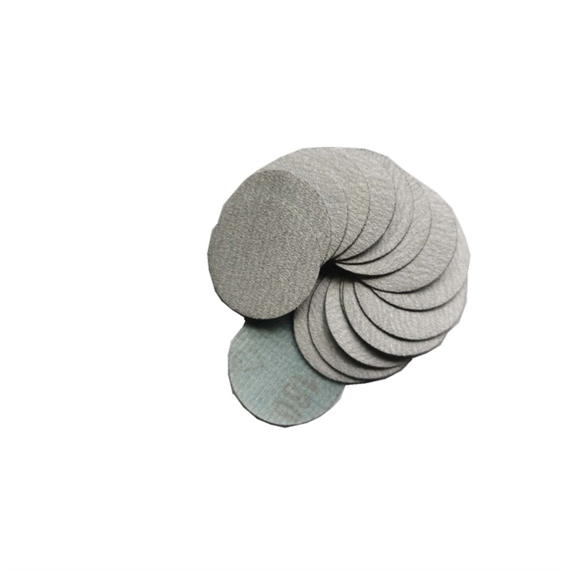 金牛植绒砂纸片4寸5寸打磨机自粘沙纸2寸3寸7寸9圆盘干磨背绒白砂