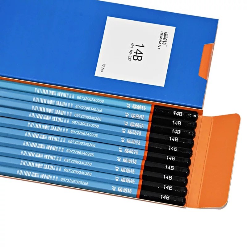 瑞萌特14b16b铅笔哑光碳铅笔素描速写美术生专用不反光炭笔瑞蒙特