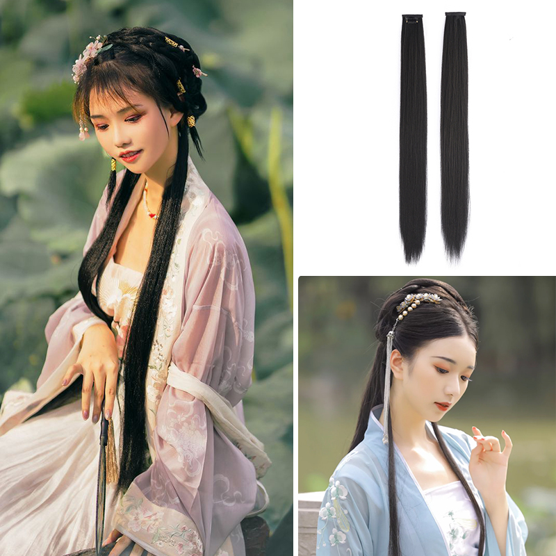 古装假发不打结升级版玉米须cos汉服发型造型女古风拍照 发片发排