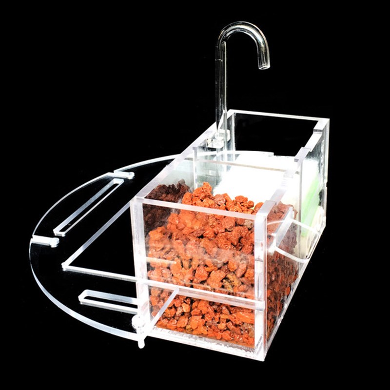 圆形鱼缸过滤器小型三合一上置过滤盒缸瀑布盒滴流式静音抽水循环