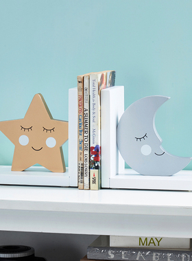 卡通书挡摆件玄关客厅电视柜儿童房家居装饰品卧室书房桌面书立