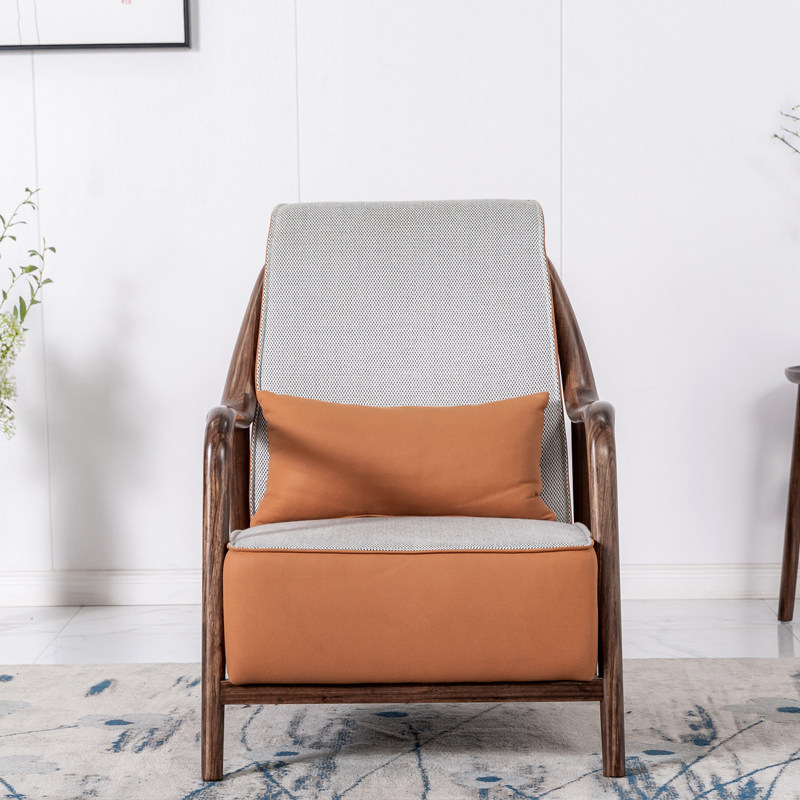 乌金木休闲椅卧室小沙发单人沙发椅懒人椅子阳台沙发椅懒人椅躺椅