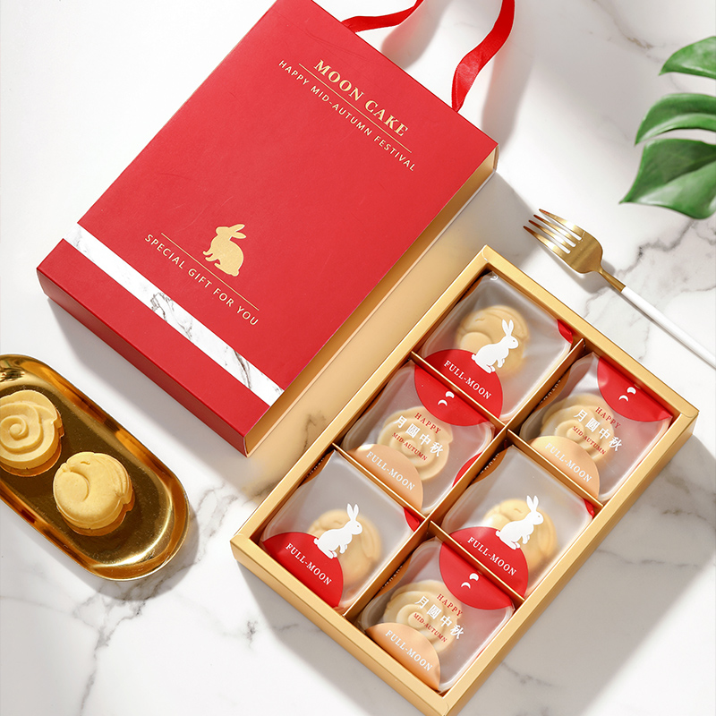 2023新款中秋月饼盒礼盒空盒高档包装盒蛋黄酥6粒礼品盒流心盒子