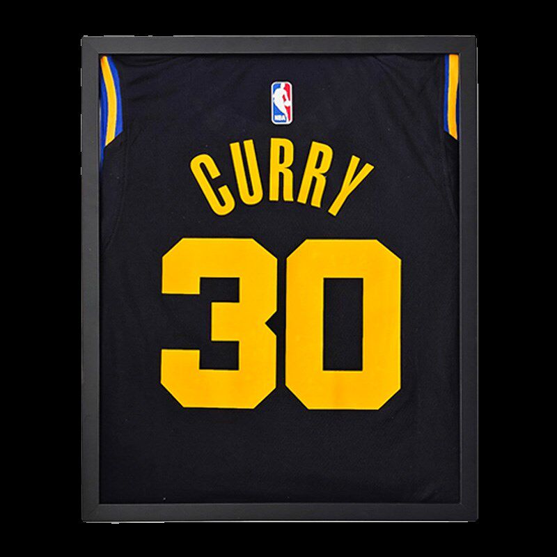 球衣相框球迷纪念收藏礼物实木装裱展示框挂墙足球篮球明星球衣框