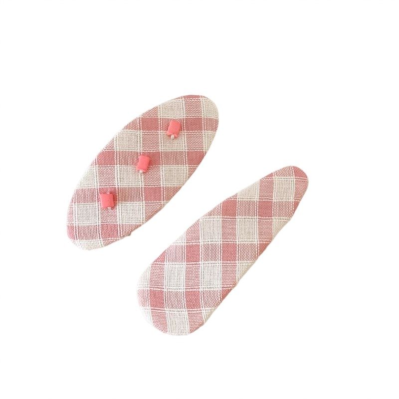 韩国新款女童小清新穿珠格子布艺简约气质发夹儿童发卡刘海夹发饰,童装/婴儿装/亲子装,发饰,淘宝优惠券,粉丝福利购,淘宝优惠卷