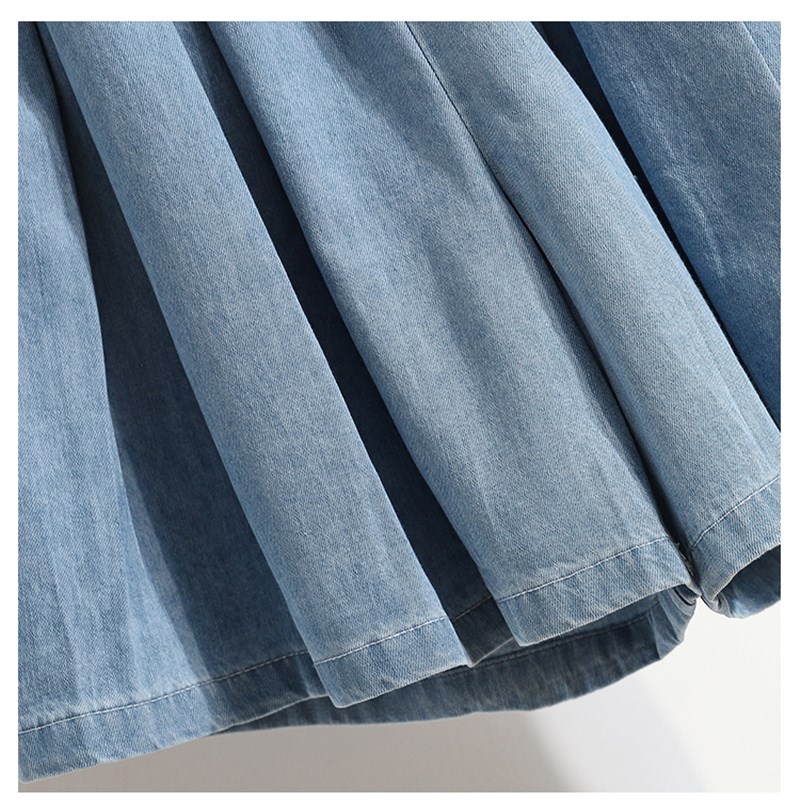 胖女童牛仔短裤夏季12岁中大童大码洋气13初中生宽松学生阔腿裤子