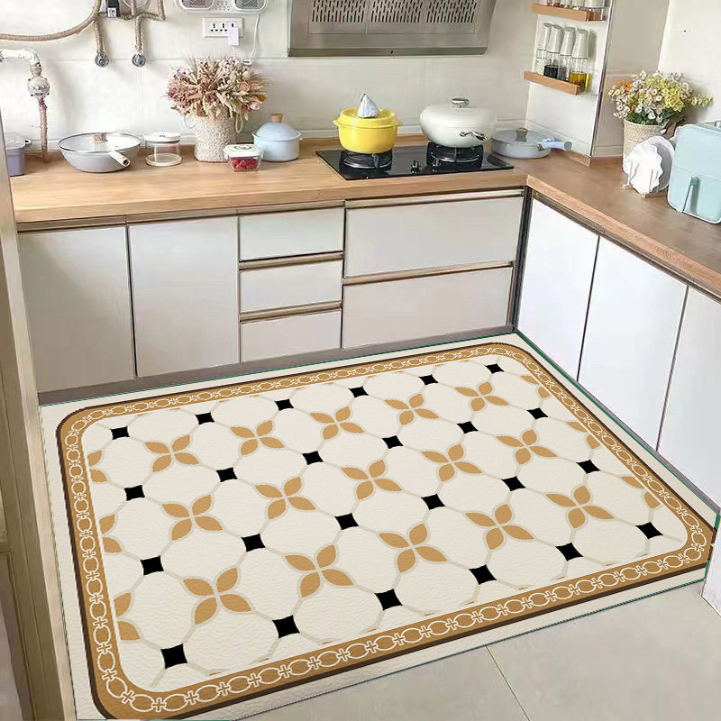 厨房专用地垫地毯满铺皮革脚垫PVC可擦洗易清洁地垫阳台入户脚垫,居家布艺,入户地垫,淘宝优惠券,粉丝福利购,淘宝优惠卷