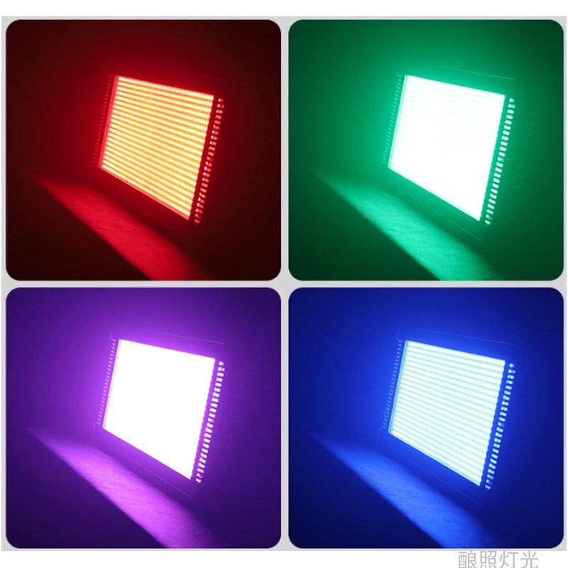 舞台灯光1000W八段LED分段频闪RGB背景染色灯j酒吧演出跑马爆闪灯