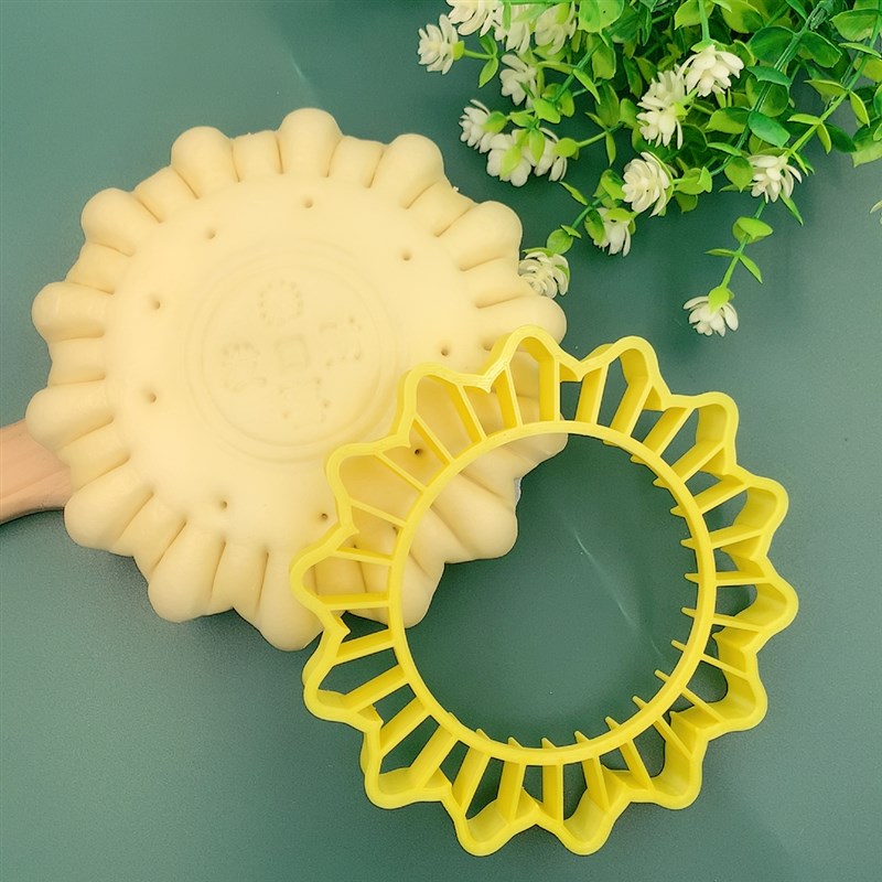 新款造型中式蛋糕底座花饽饽寿桃底座模具花边压印烘焙翻糖模具