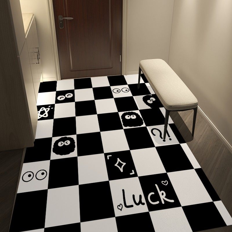 煤球入户门地垫免洗可擦可裁剪家用进门门口玄关入户脚垫地毯垫子,居家布艺,家用脚垫,淘宝优惠券,粉丝福利购,淘宝优惠卷