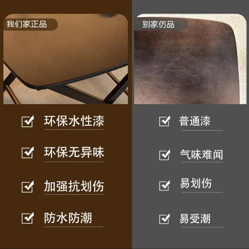 折叠小桌家用便携式餐桌户外露营野炊桌阳台简约方形小茶几免安装