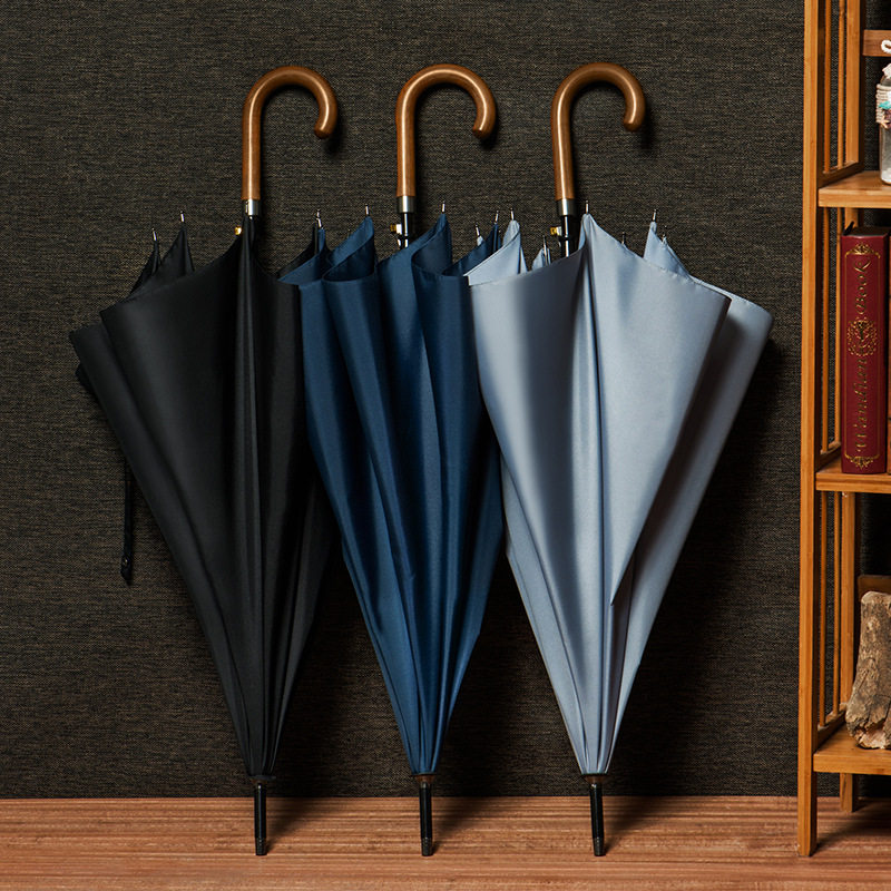 英伦复古风直杆伞商务自动雨伞防风加固简约双人男女长柄伞木弯柄,居家日用,伞,淘宝优惠券,粉丝福利购,淘宝优惠卷